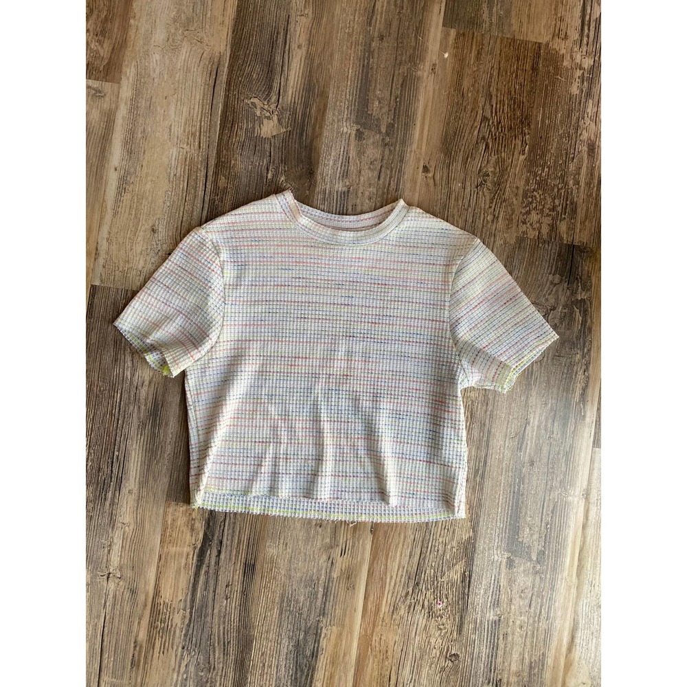 Vylette Multicolor Crop Top, Size M